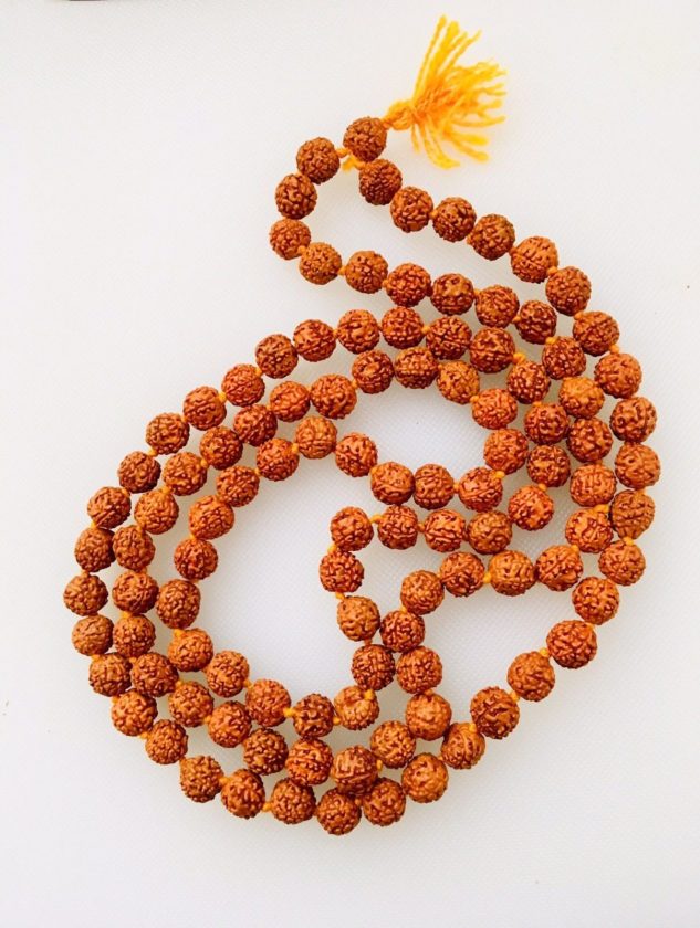 Genuine Rudraksha Rudraksh Seed Japa Mala 108+1 bead 8mm – Shakti Pooja